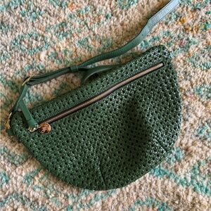 Clare V Olive Woven Crossbody Bag